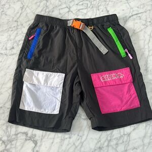 Salem Seven Mens 90’s Y2K Colorblock Shorts Sz M
